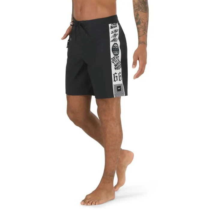 Vans Shorts and Boardshorts Mens V66 18034 Boardshort Black Vans Shorts and Boardshorts Mens V66 18034 Boardshort Black