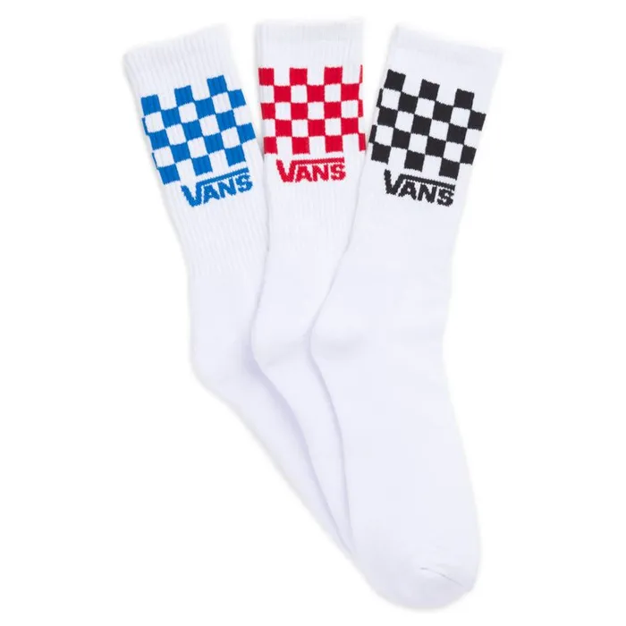 Vans Socks Mens Check Crew Socks 3 Pack Assorted