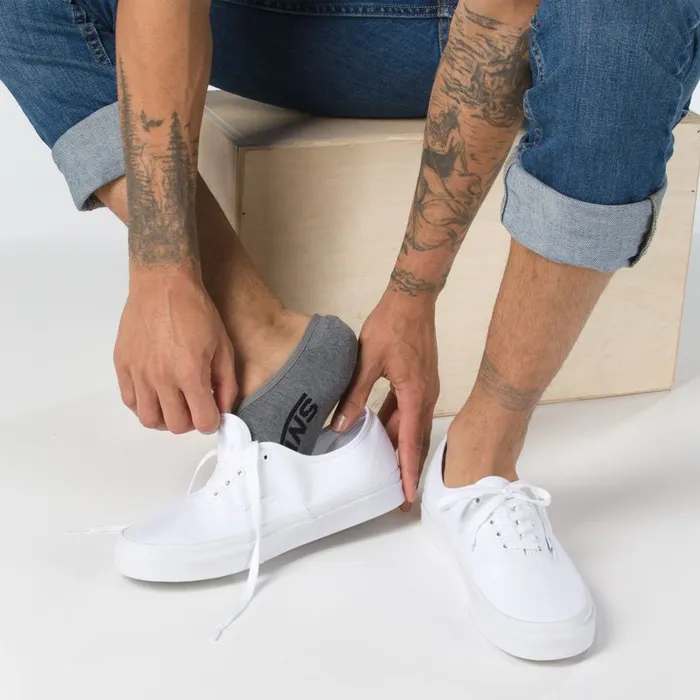 Vans Socks Mens Classic Super No Show Socks 3 Pair Pack Heather Grey