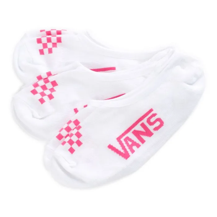Vans Socks Womens Canoodle Super No Show Socks 3 Pair Pack WhitePink