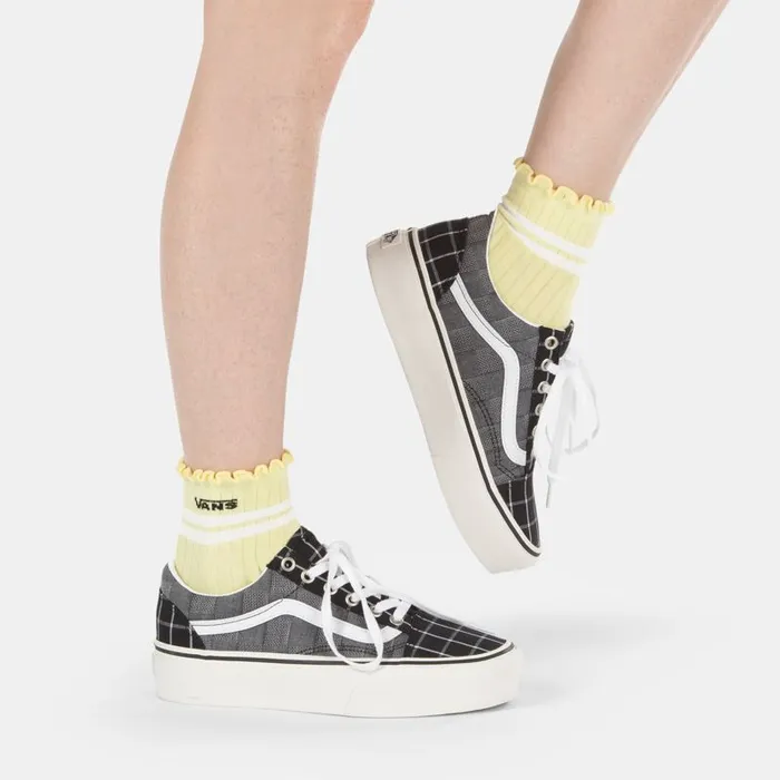 Vans Socks Womens Ruffed Up Sock Yellow Pear Vans Socks Womens Ruffed Up Sock Yellow Pear