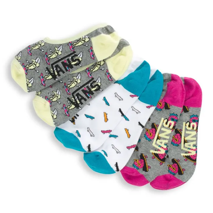Vans Socks Womens Skate Fruit Canoodle 3 Pack Multi