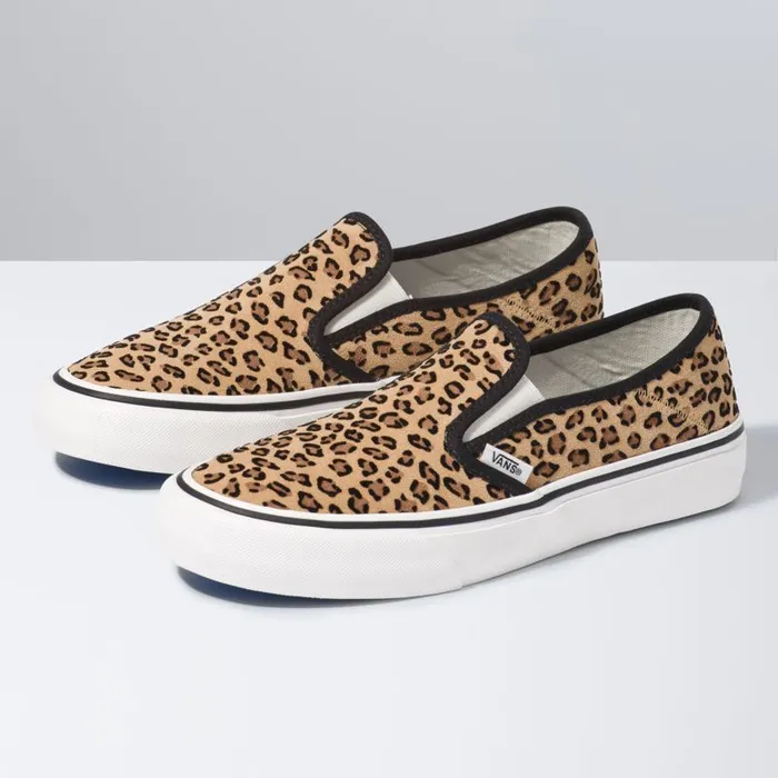 Vans Surf Vibes MensWomens Mini Leopard SlipOn SF SuedeMarshmallowMarshmallow