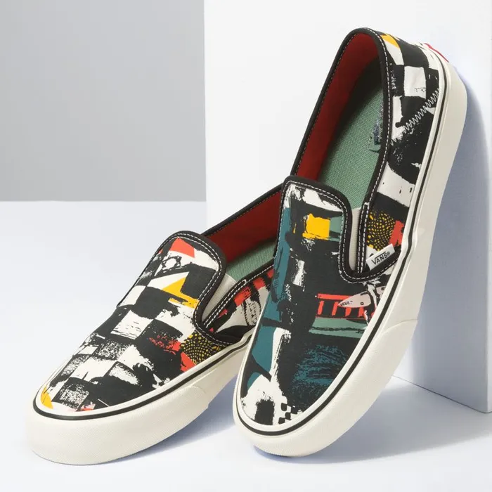 Vans Surf Vibes MensWomens V66 Zine SlipOn SF BlackAntique White Vans Surf Vibes MensWomens V66 Zine SlipOn SF BlackAntique White
