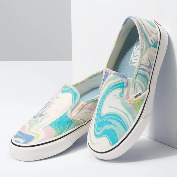 Vans Surf Vibes Womens Resin Swirl SlipOn SF Marshmallow Vans Surf Vibes Womens Resin Swirl SlipOn SF Marshmallow