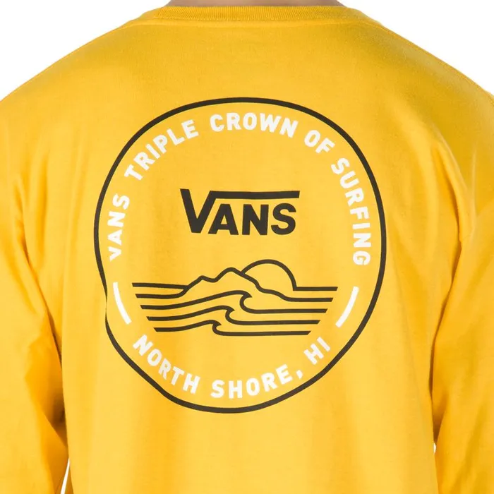 Vans TShirts and Tanks Mens 2020 VTCS Lockup Long Sleeve TShirt Lemon Chrome Vans TShirts and Tanks Mens 2020 VTCS Lockup Long Sleeve TShirt Lemon Chrome