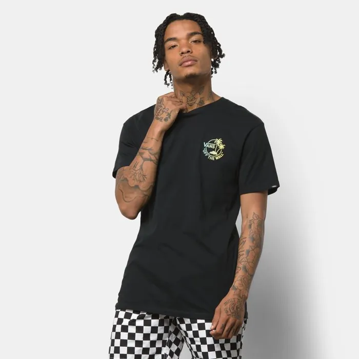 Vans TShirts and Tanks Mens Mini Dual Palm TShirt BlackGradient