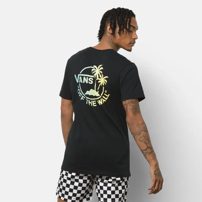 Vans TShirts and Tanks Mens Mini Dual Palm TShirt BlackGradient