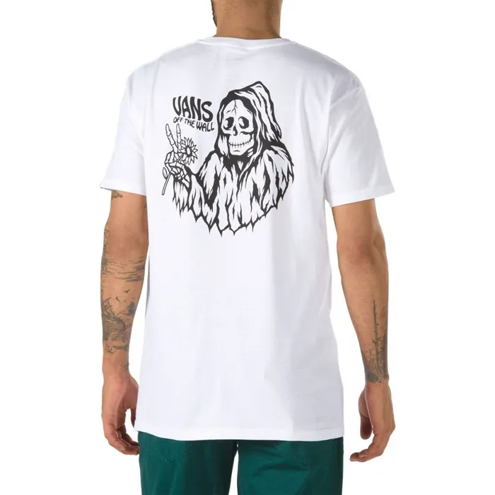 Vans TShirts and Tanks Mens Peace Reaper TShirt White