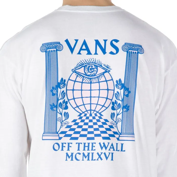Vans TShirts and Tanks Mens Pillars Long Sleeve TShirt White Vans TShirts and Tanks Mens Pillars Long Sleeve TShirt White