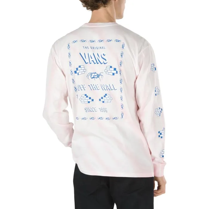 Vans TShirts and Tanks Mens Widow Maker Tie Dye Long Sleeve TShirt Vans Cool Pink