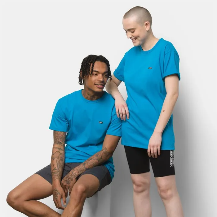 Vans TShirts and Tanks MensWomens Off The Wall Classic Tee Blue Jewel