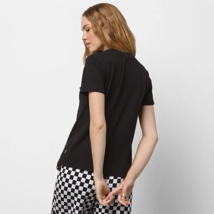 Vans TShirts and Tanks Womens Flutter V Iridescent Crew Tee Black Vans TShirts and Tanks Womens Flutter V Iridescent Crew Tee Black