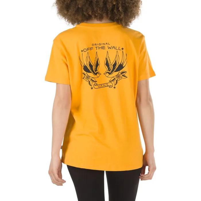 Vans TShirts and Tanks Womens Lawnwood Boyfriend Tee Cadmium Yellow