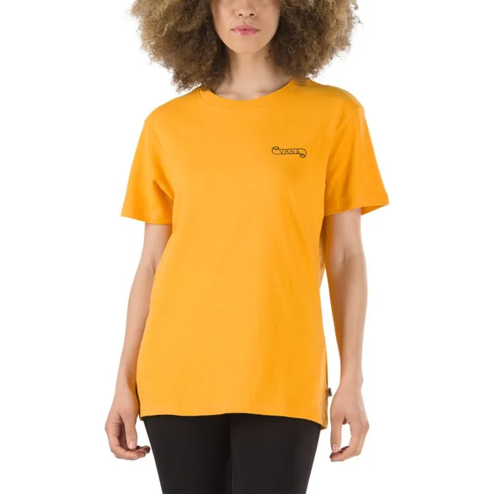 Vans TShirts and Tanks Womens Lawnwood Boyfriend Tee Cadmium Yellow Vans TShirts and Tanks Womens Lawnwood Boyfriend Tee Cadmium Yellow