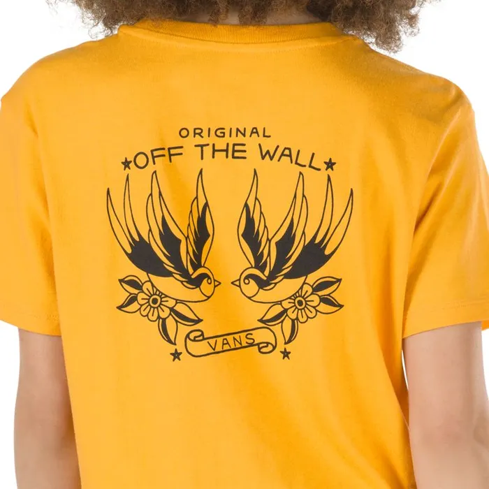 Vans TShirts and Tanks Womens Lawnwood Boyfriend Tee Cadmium Yellow Vans TShirts and Tanks Womens Lawnwood Boyfriend Tee Cadmium Yellow