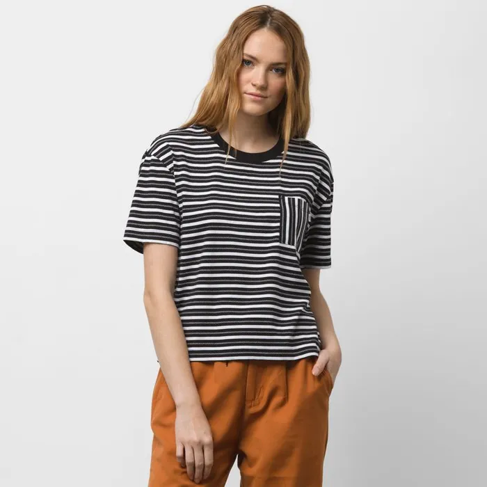 Vans TShirts and Tanks Womens Mini Check Top Black Vans TShirts and Tanks Womens Mini Check Top Black