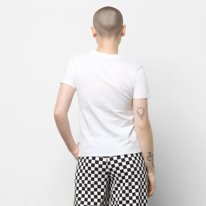 Vans TShirts and Tanks Womens Vintage Check Box Tee White Vans TShirts and Tanks Womens Vintage Check Box Tee White