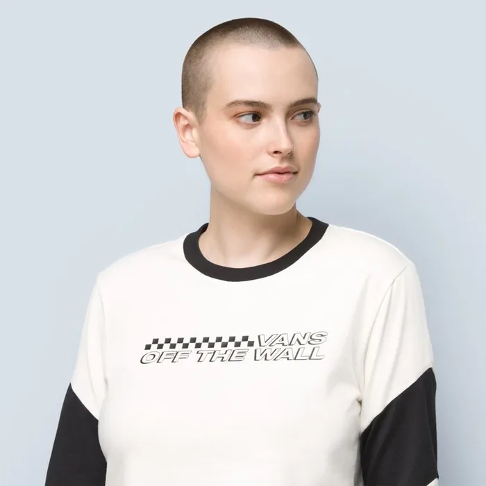 Vans Tops Womens Rider Tri Crew Shirt Marshmallow Vans Tops Womens Rider Tri Crew Shirt Marshmallow
