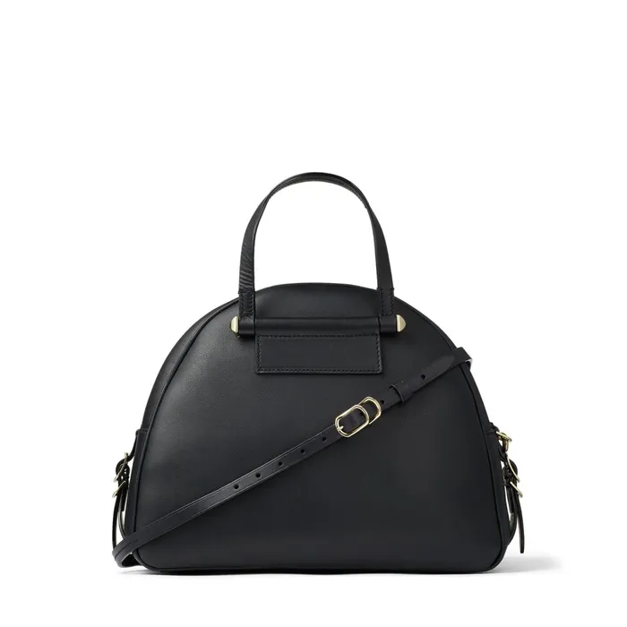 Varenne BowlingM Black Calf And Vacchetta Leather Bowling Bag With Gold Jc Logo Blackblack Women JIMMY CHOO Bowling Bags