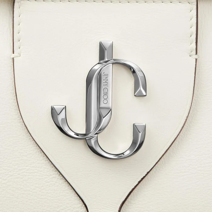 Varenne BowlingS Latte Calf Leather Bowling Bag With Jc Logo Lattelatte Women JIMMY CHOO Bowling Bags