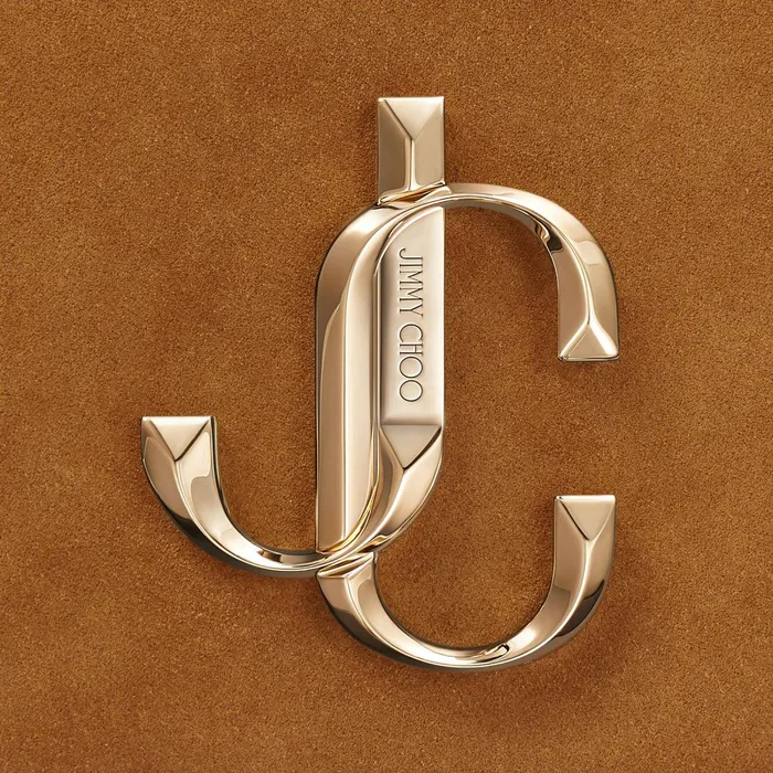 Varenne ShoulderS Cuoio Suede Shoulder Bag With Jc Logo Cuoio Women JIMMY CHOO Shoulder Bags