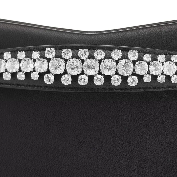Venus Black Nappa Leather Clutch Bag Black Women JIMMY CHOO Clutch Bags