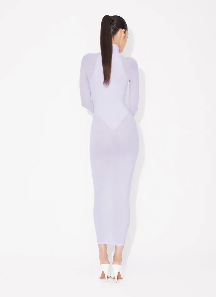 Violet Fitted Dress In Fine Knit Women Alaa Knitwear