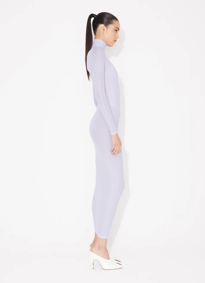 Violet Fitted Dress In Fine Knit Women Alaa Knitwear