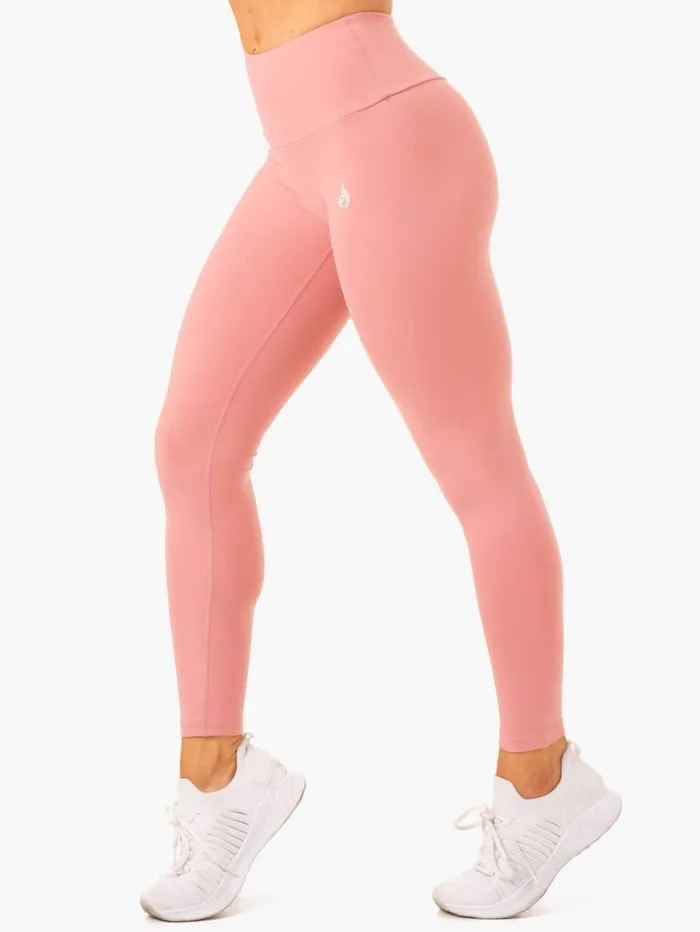 Vital High Waisted Scrunch Leggings 8211 Blush Pink Women Ryderwear Leggings