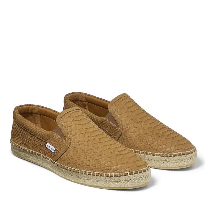 Vlad Sugar SnakeEmbossed Leather Espadrilles Sugar Men JIMMY CHOO Casual Shoes