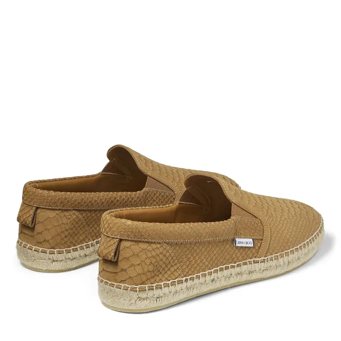 Vlad Sugar SnakeEmbossed Leather Espadrilles Sugar Men JIMMY CHOO Casual Shoes