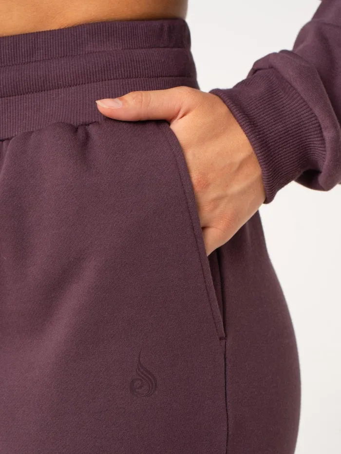 Wide Leg Track Pants 8211 Plum Women Ryderwear Pants