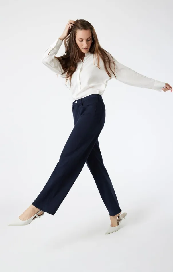 Women Alena Straight Leg In Midnight Luxe Twill Mavi Jeans Pants Women Alena Straight Leg In Midnight Luxe Twill Mavi Jeans Pants