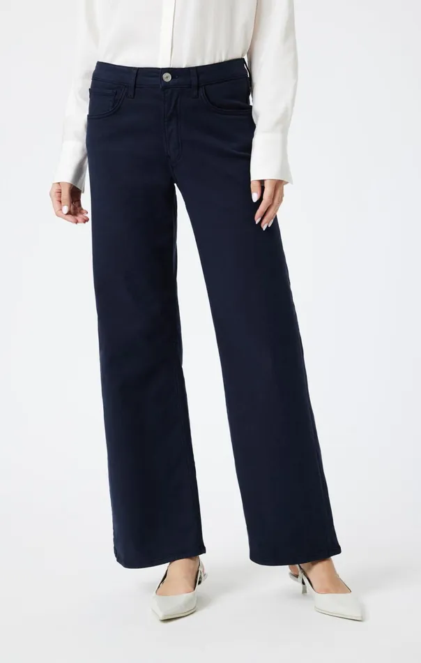 Women Alena Straight Leg In Midnight Luxe Twill Mavi Jeans Pants Women Alena Straight Leg In Midnight Luxe Twill Mavi Jeans Pants