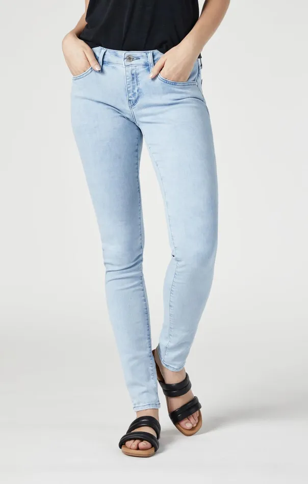 Women Alexa Mid Rise Skinny Jeans In Sky Feather Blue Mavi Jeans Denim Women Alexa Mid Rise Skinny Jeans In Sky Feather Blue Mavi Jeans Denim