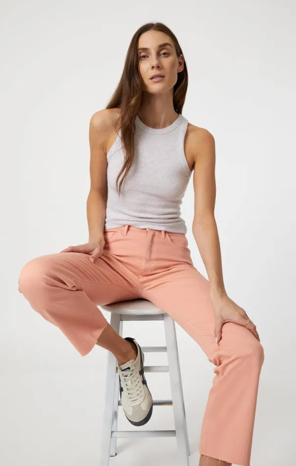 Women Anika Crop Flare In Peach Fuzz Flex Blue Mavi Jeans Denim Women Anika Crop Flare In Peach Fuzz Flex Blue Mavi Jeans Denim