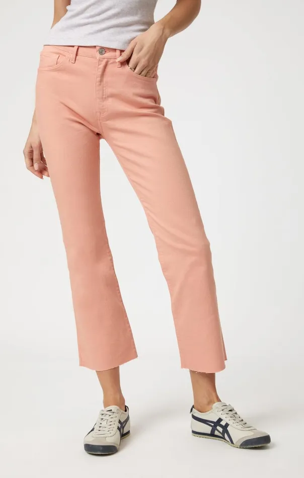 Women Anika Crop Flare In Peach Fuzz Flex Blue Mavi Jeans Denim Women Anika Crop Flare In Peach Fuzz Flex Blue Mavi Jeans Denim