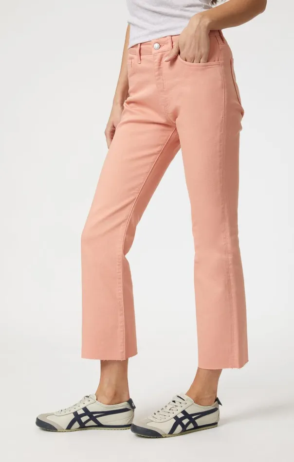Women Anika Crop Flare In Peach Fuzz Flex Blue Mavi Jeans Denim Women Anika Crop Flare In Peach Fuzz Flex Blue Mavi Jeans Denim