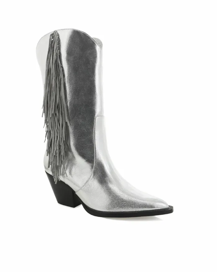 Women Ankle Boots Billini ANDI 8211 SILVER METALLIC