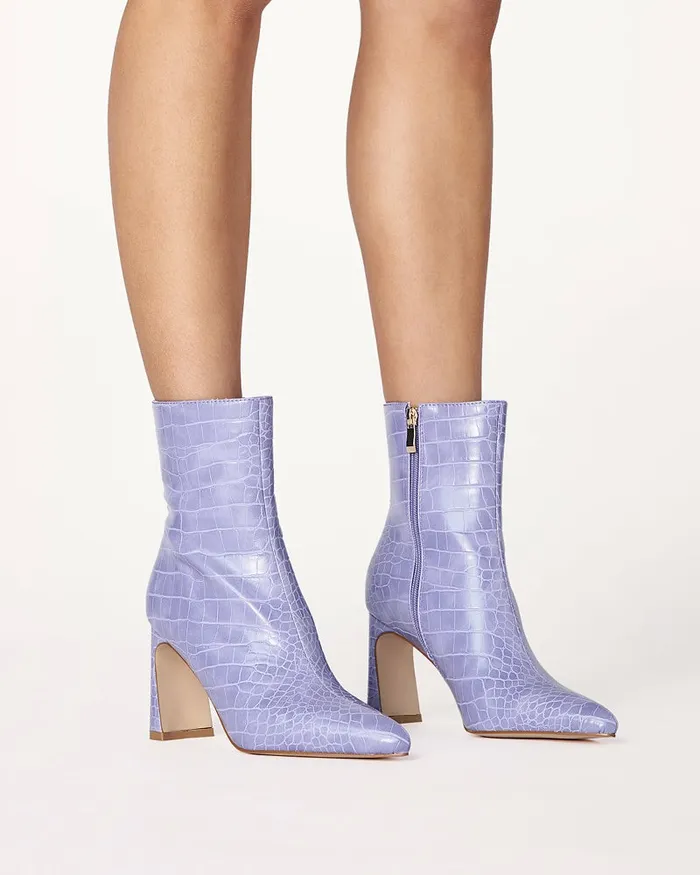 Women Ankle Boots Billini LAYORI 8211 AMETHYST CROC