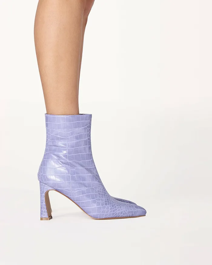 Women Ankle Boots Billini LAYORI 8211 AMETHYST CROC