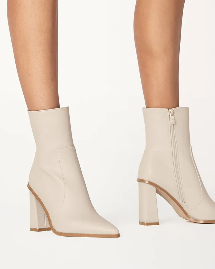 Women Ankle Boots Billini MIRIE 8211 IVORY