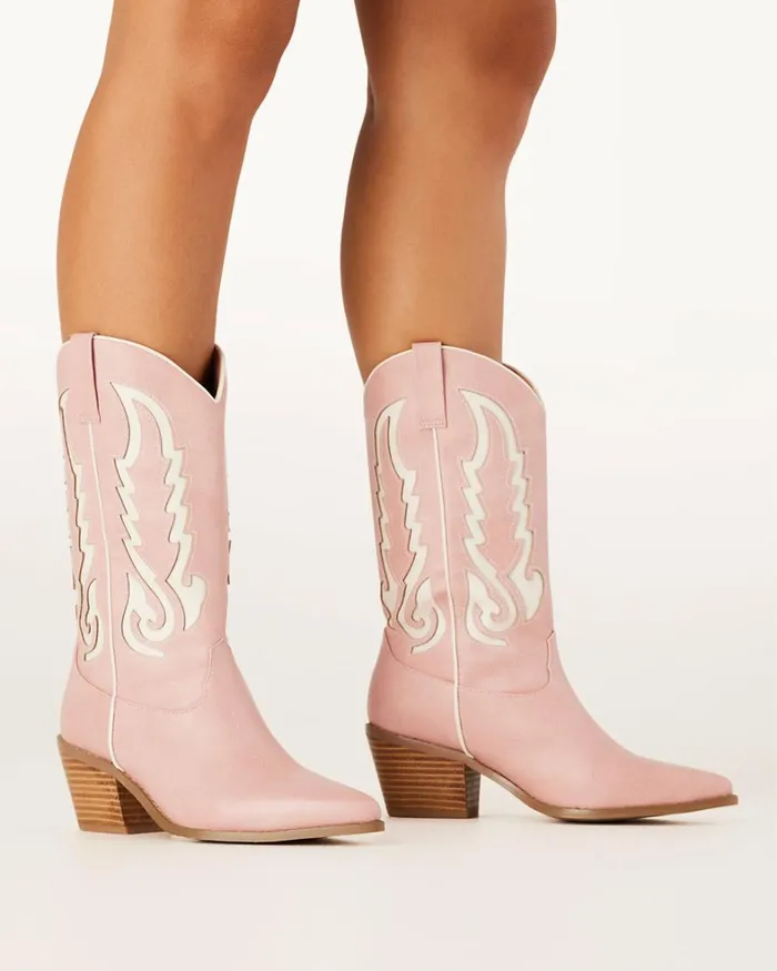 Women Ankle Boots Billini NORVA 8211 PINK IVORY