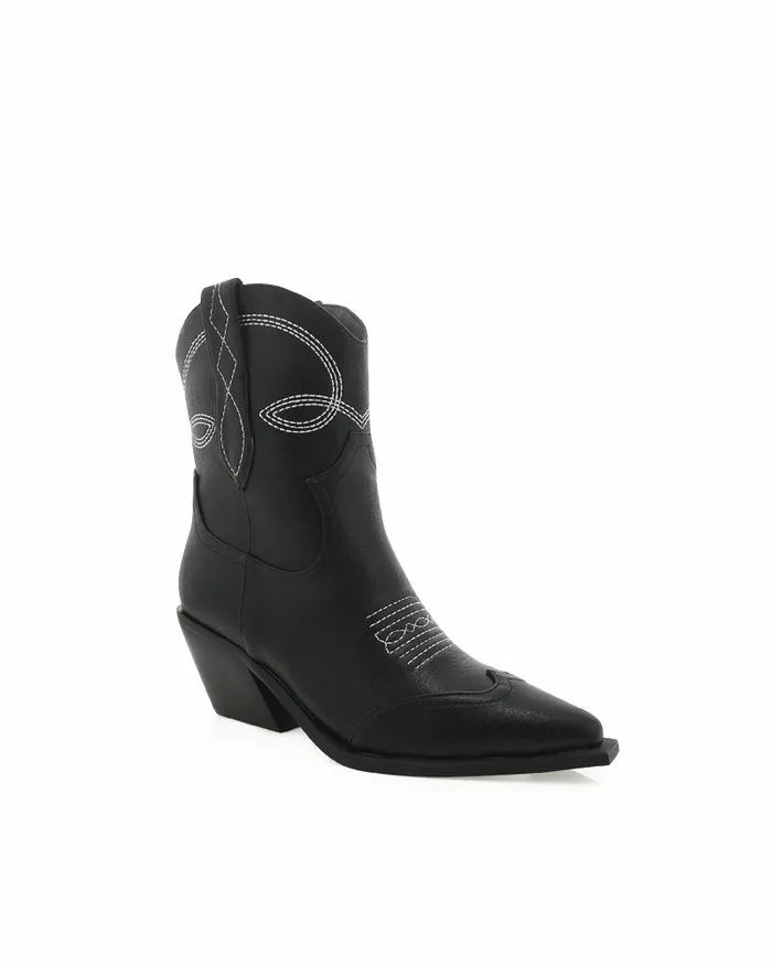 Women Ankle Boots Billini UDEL 8211 BLACKWHITE