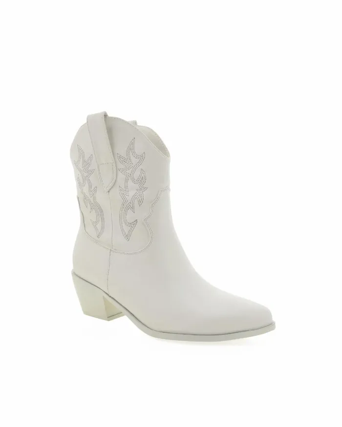 Women Ankle Boots Billini UMERI 8211 WHITE CASUAL