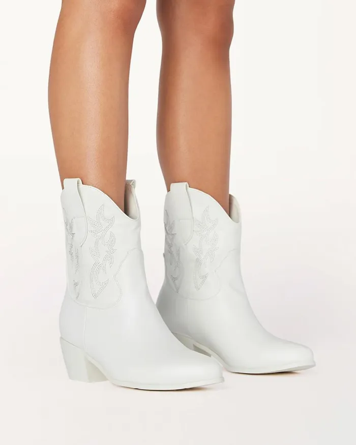 Women Ankle Boots Billini UMERI 8211 WHITE CASUAL