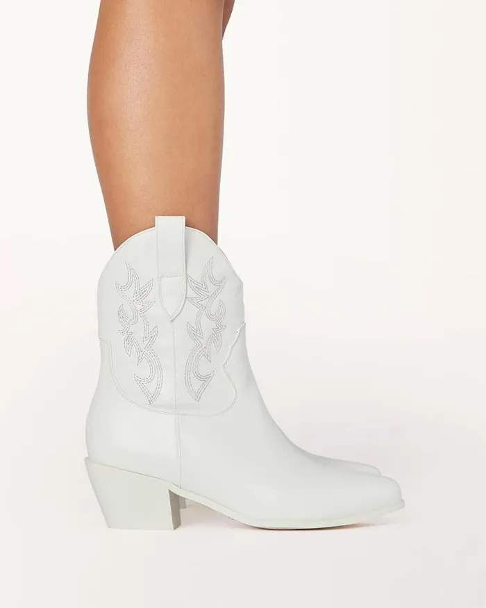 Women Ankle Boots Billini UMERI 8211 WHITE CASUAL