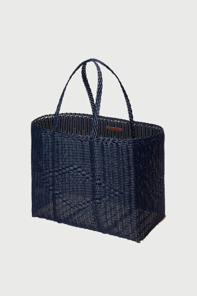 Women Bags Lee Mathews Palorosa Large Basket Bag Midnight