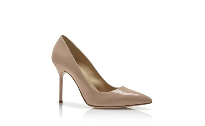 Women BB Manolo Blahnik BB PATENT Dark Blush Patent Leather Pointed Toe Pumps Women BB Manolo Blahnik BB PATENT Dark Blush Patent Leather Pointed Toe Pumps